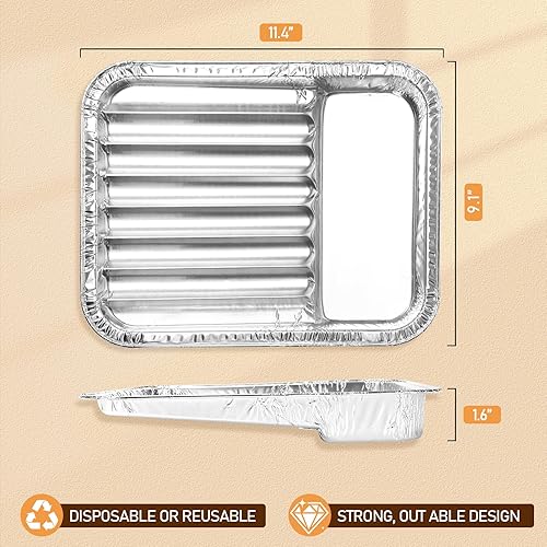 Vista 26 de Uniflasy 7515 Soporte para bandeja de recogida de parrilla, bandeja de goteo, repuestos de bandeja de recogida de grasa para Weber Genesis