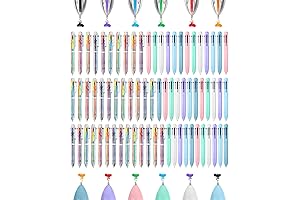 Sherr 60 Pcs 6 in 1 Multicolor Ballpoint Pen