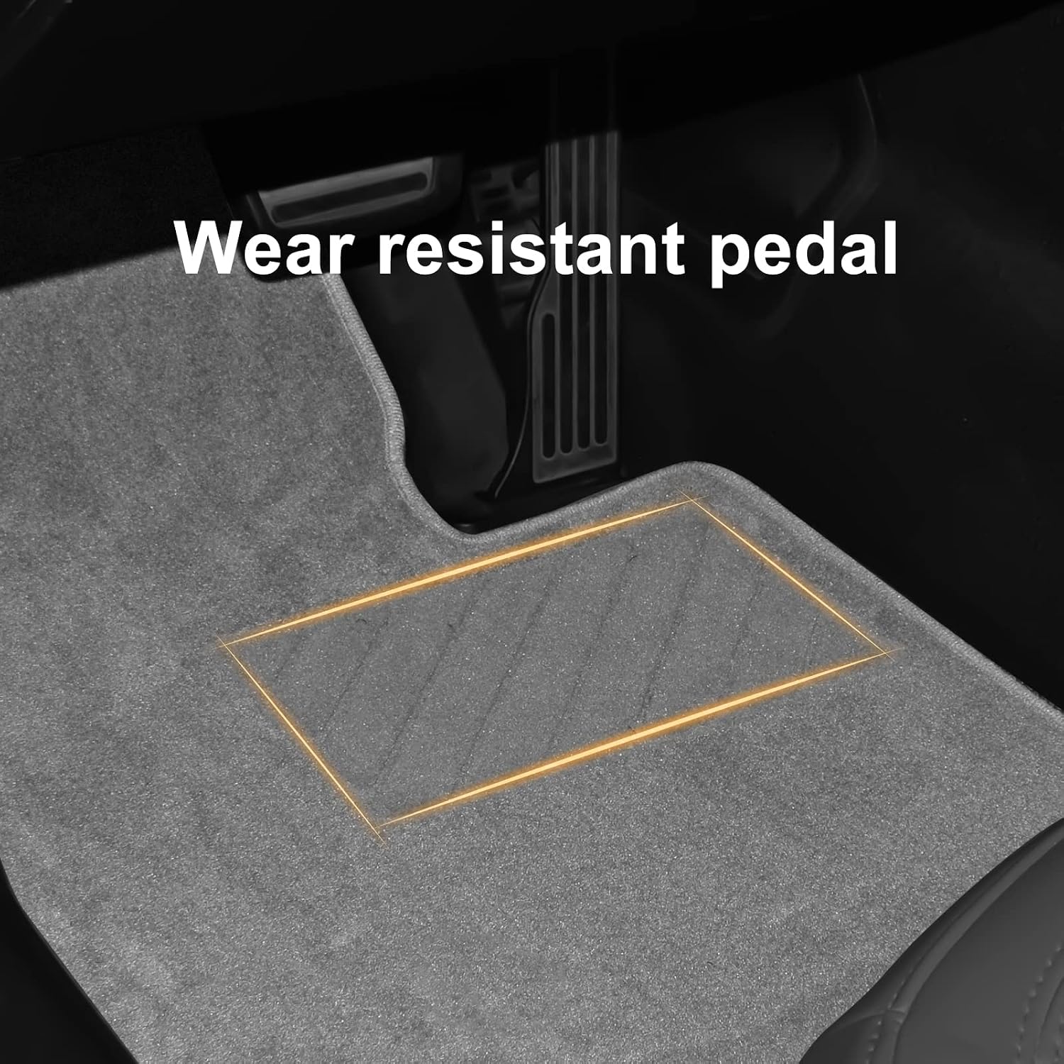 KUNGKIC Nylon Carpeted Floor Mats for Chevy Corvette C7 2014 2015 2016 2017 2018 2019 Front Set Heavy Duty Protection Decoration All-Weather Interior Accessory Grey