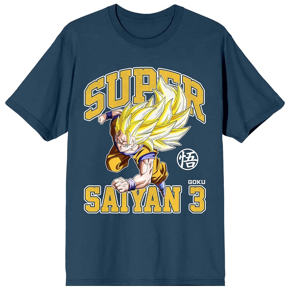 DORAGON BALL Z USA スーパーサイヤ人3 プリントTシャツ Dragon Ball Z Goku Ssj3 Men's White Graphic T-Shirt with