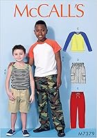 Vista 1 de McCalls Niños Fácil de patrón de costura para 7379 Raglan Sleeve & Tank Tops, pantalones cortos cargo & Pantalones