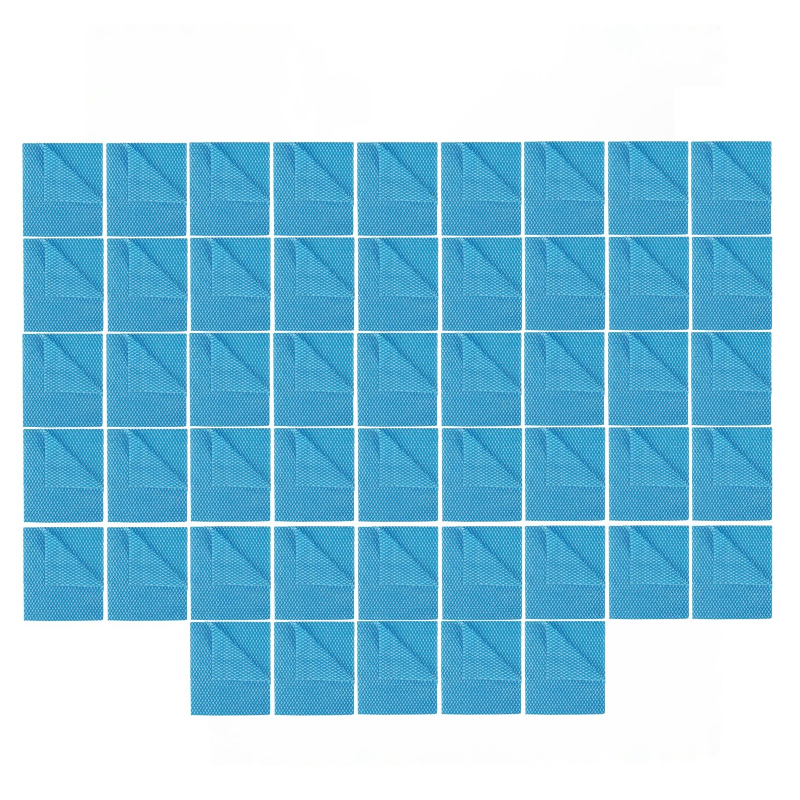 2WORK 104420BLUE - Panno economico, 420 x 350 mm, confezione da 50 pezzi, colore: Blu