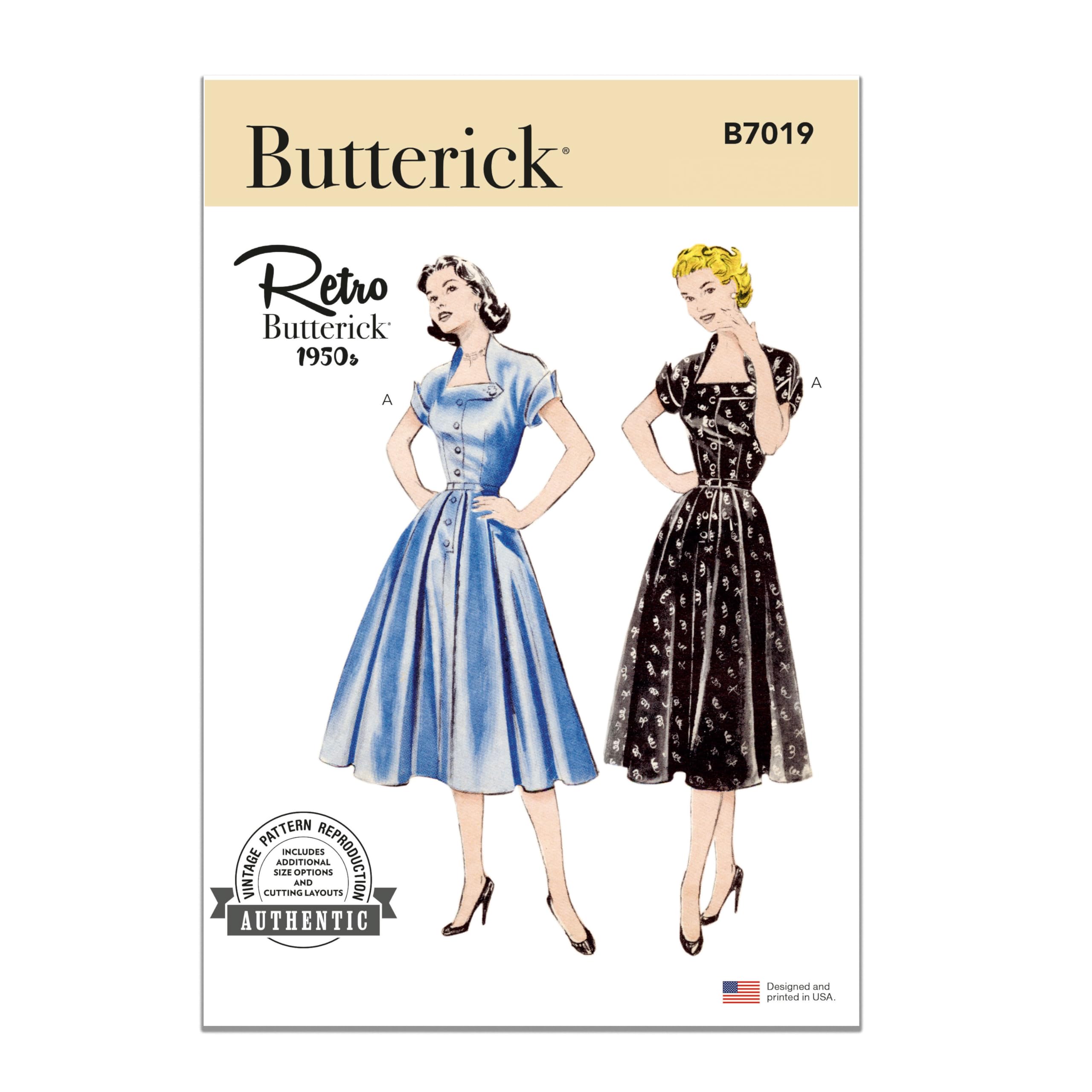 BUTTERICK Sewing Pattern B7019K5 Misses' Dress K5 (8-10-12-14-16), Multicoloured, Sizes 8-10-12-14-16