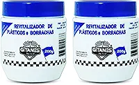 Kit 2 Revitalizador Hidratante Plásticos Borrachas Carros Motos Parachoque