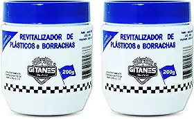Kit 2 Revitalizador Hidratante Plásticos Borrachas Carros Motos Parachoque