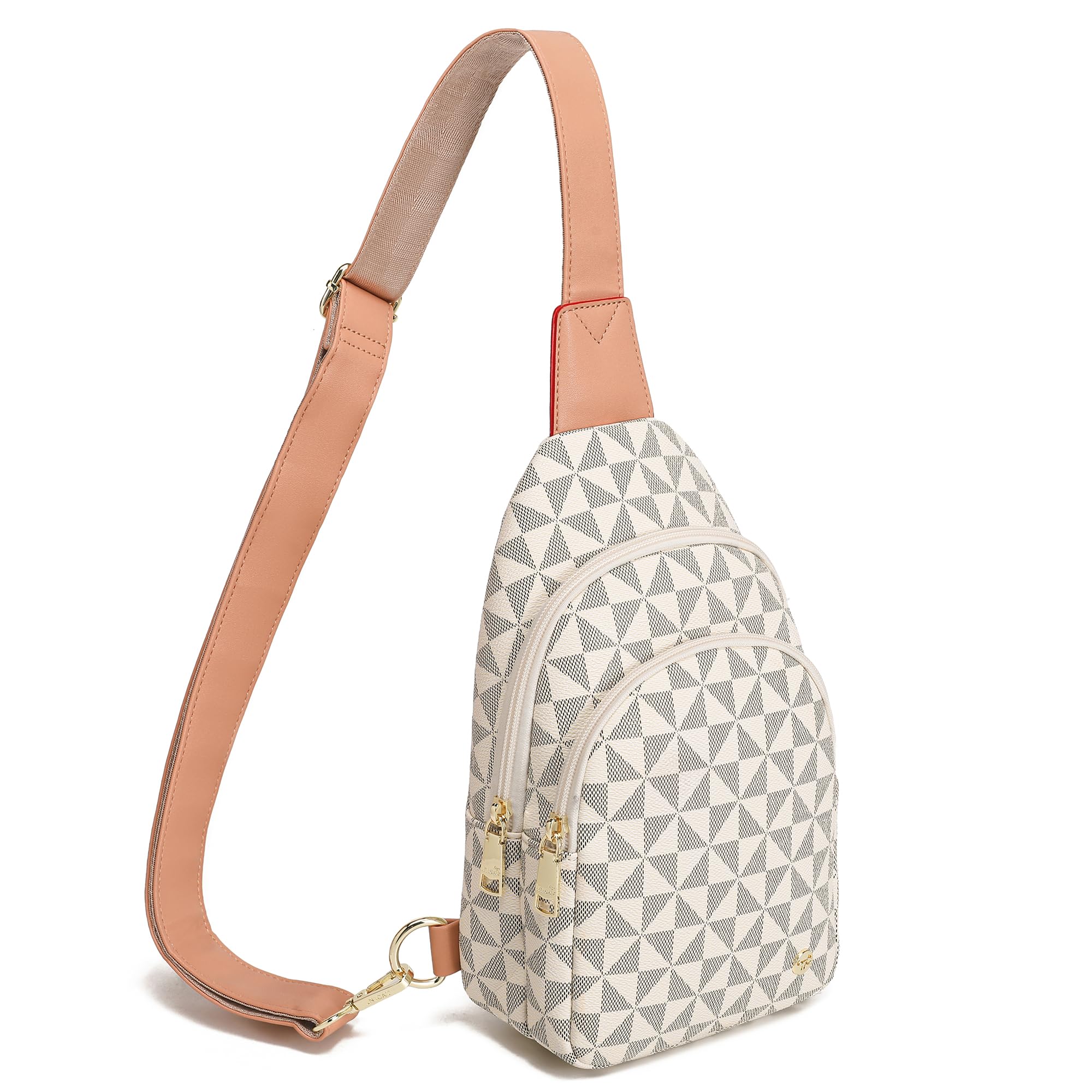 Crossbody Sling Bags Fanny Packs Leather Purses Chest Bag for Women