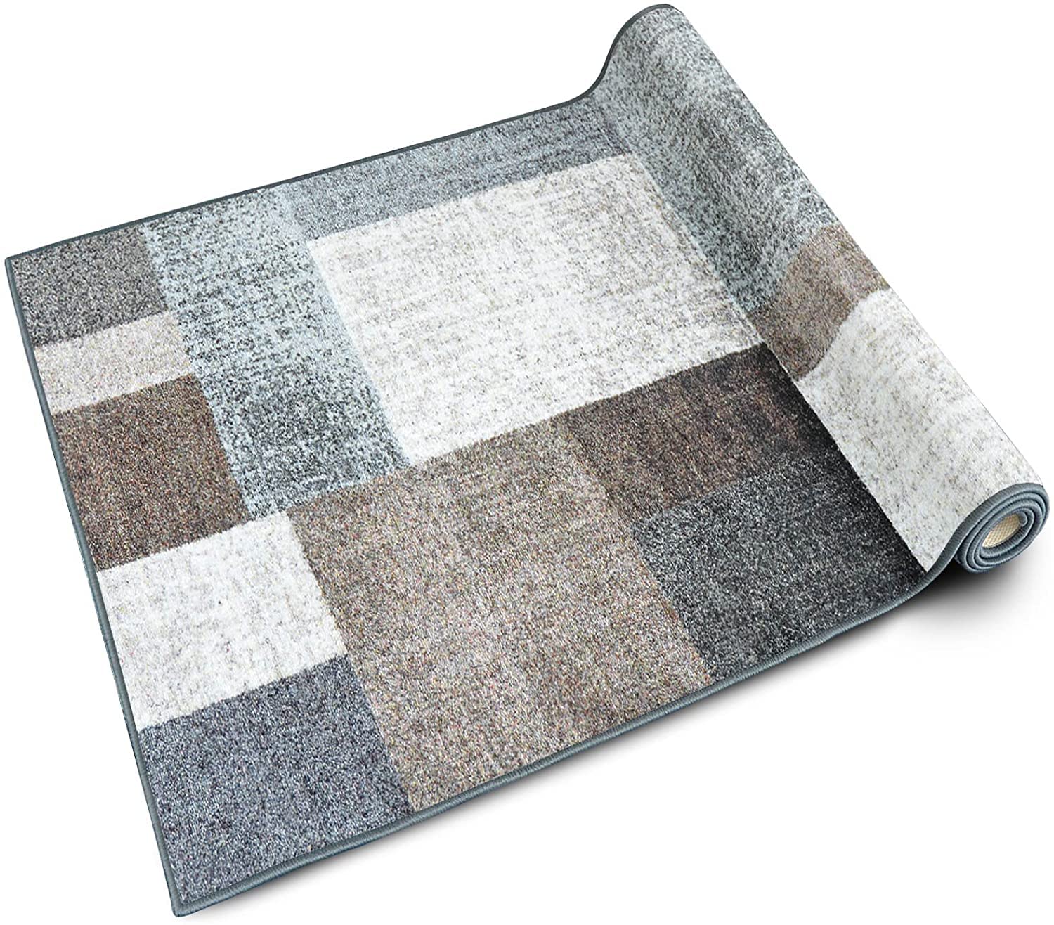 Floordirekt Teppich-Läufer Lucano 80 x 500 cm, Beige - Moderner Wohnteppich für Flur, Küche, Schlafzimmer - Meterware - rutschfest, robust & pflegeleicht