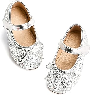 little girls silver shoes