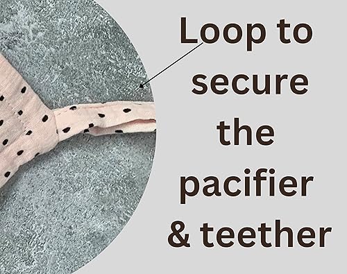 Miniatura 8 de LeylAri Manta de seguridad Lovey de muselina orgánica soporte para chupete fabricada en Estados Unidos rosa orquídea