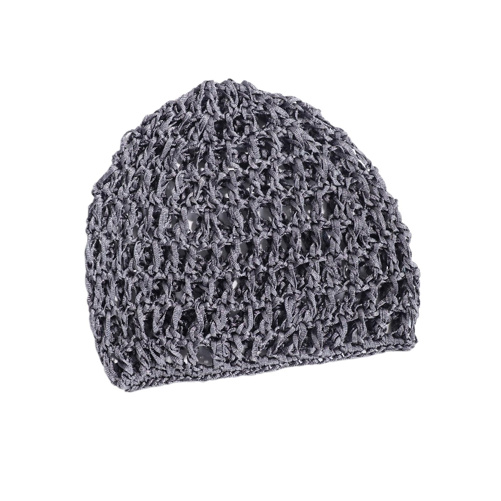 Merishopp Mesh Crochet Hair Net Snood Elastic Soft for Women Breathable Crochet Beanie Gray | Clothing, Shoes & Accessories | Womens Accessories | Hats-picture-9