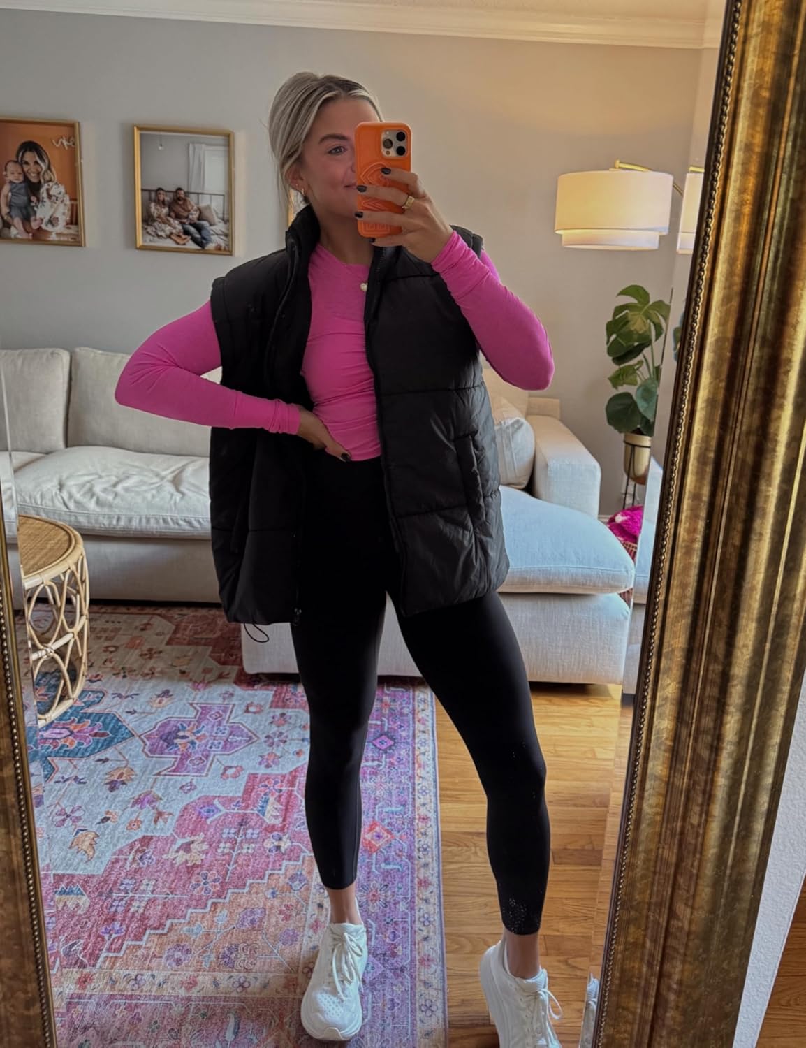 Daacee Women's Oversized Puffer Vest Lightweight Warm Sleeveless Puffy Bubble Outerwear Jackets Coats with Pockets - Image 5