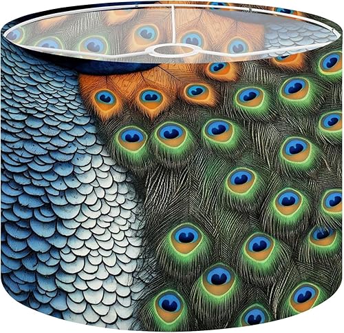 Miniatura 14 de Farmhouse Lampshades Lamp Shades 11"x11"x9" Mid Century Fifties Modern Retro Luxurious Stars Circles Geometric Light Shade for Table Lamps Floor