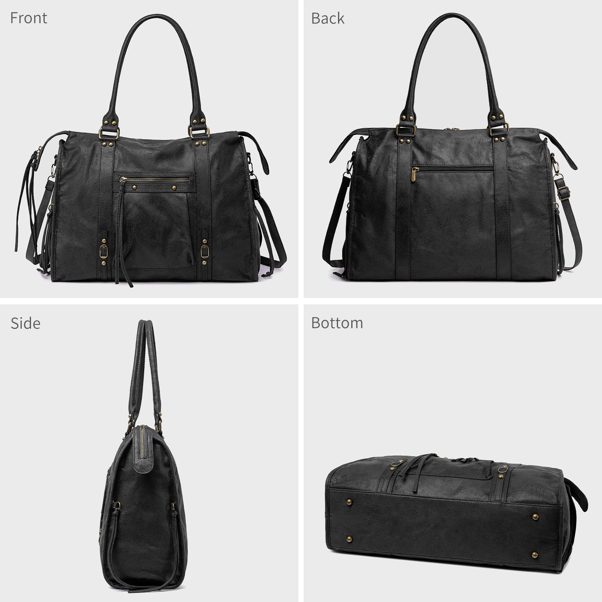 David Jones - Damen Shopper Wildleder, Große Handtasche Vintage A4