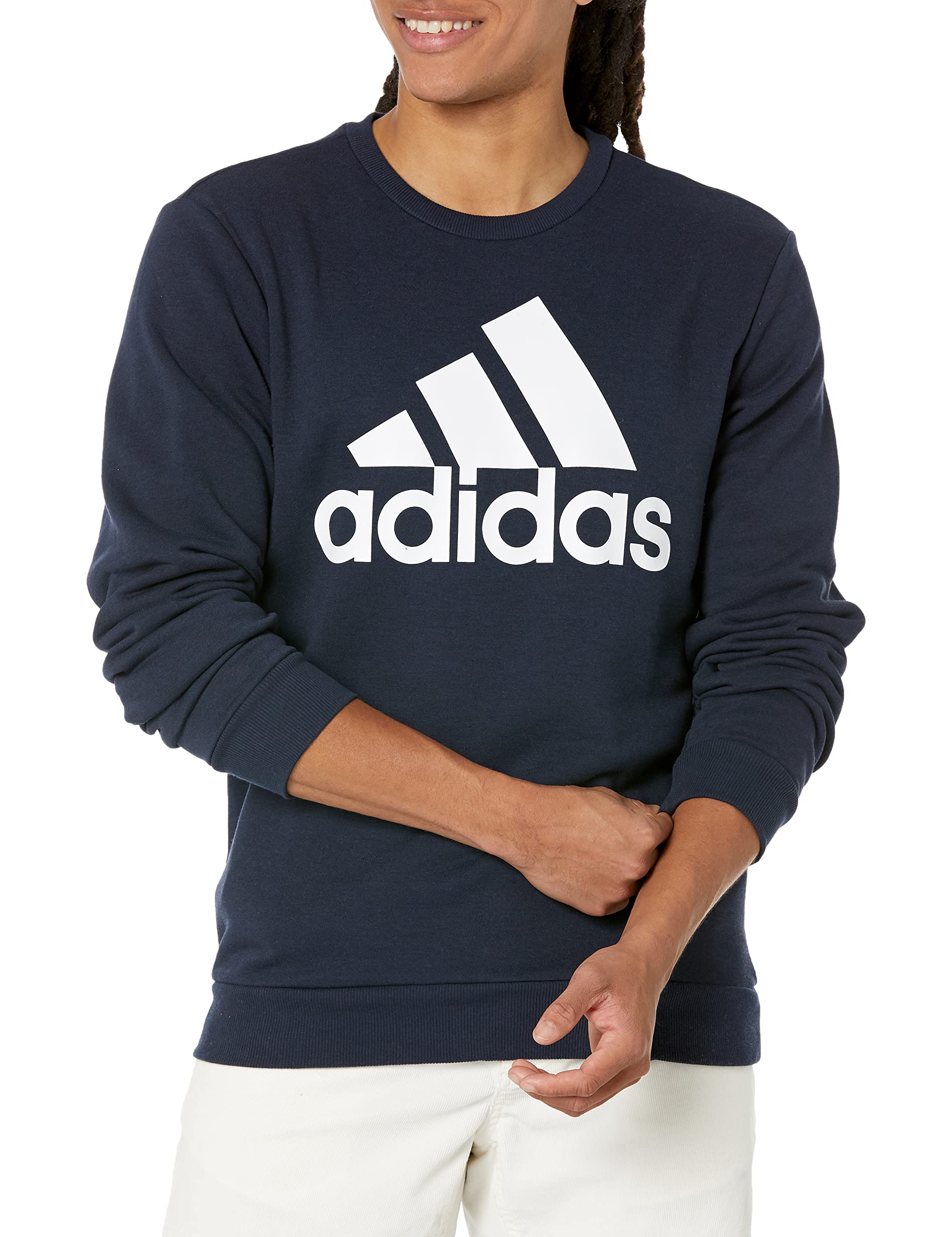 adidasMen's Essentials Big Logo Fleece Sweatshirt