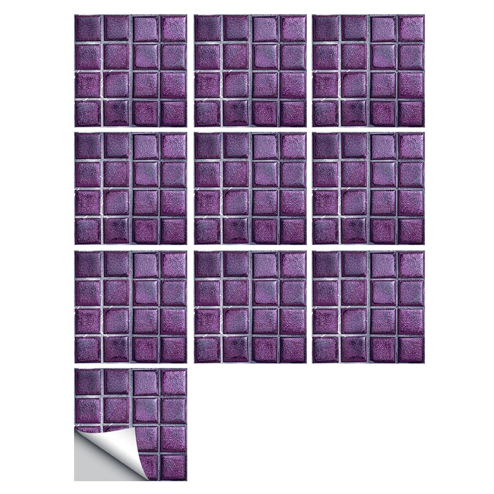 Amazon.com: TUNKENCE 10-Sheet Self Adhesive Tile Backsplash Self ...