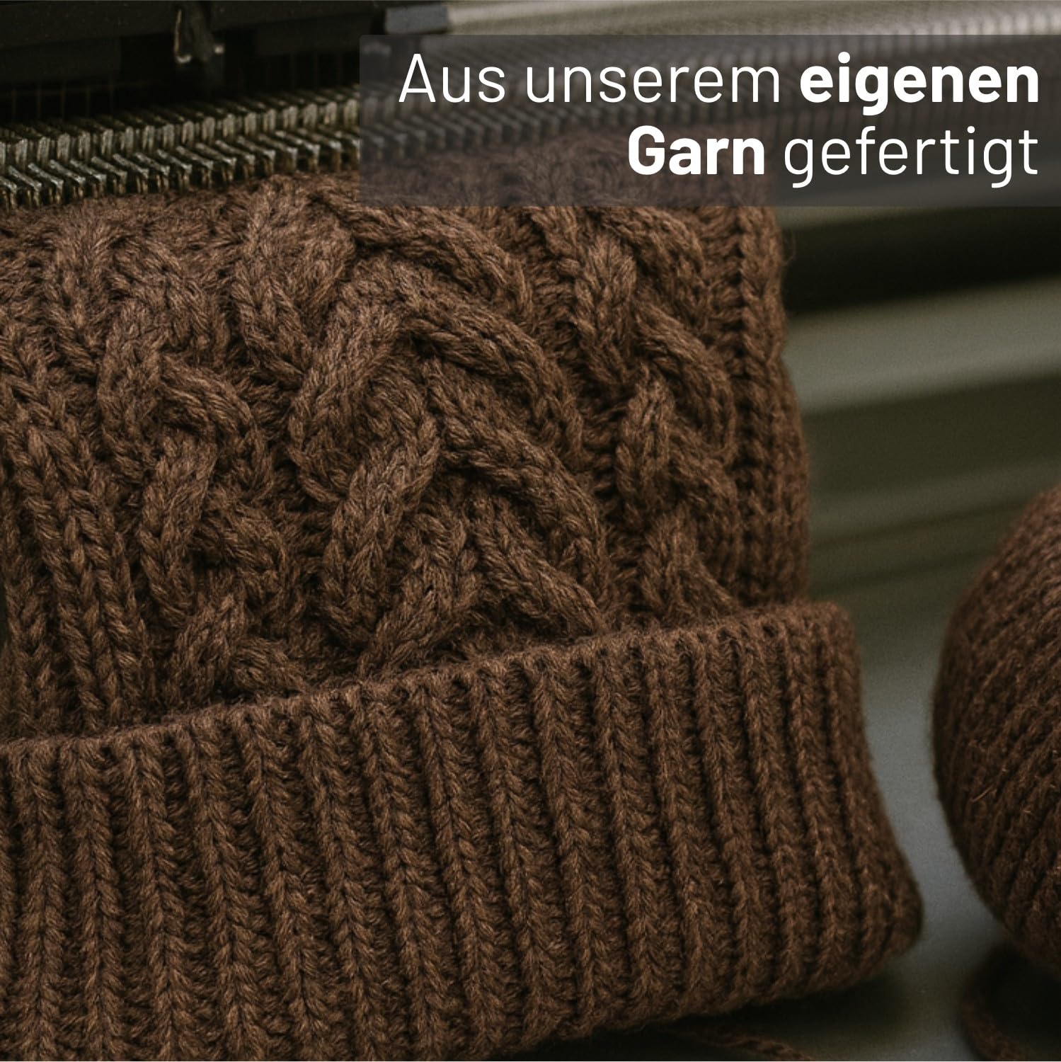 Miękka damska i męska czapka z alpaki ze 100% wełny alpaki w 8 kolorach - wysokiej jakości zimowa czapka dzianinowa/czapka wełniana Beanie firmy HansaFarm, Braun - NFA06, jeden rozmiar