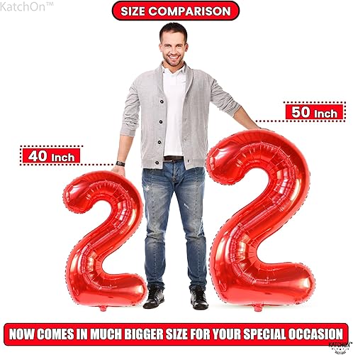 Miniatura 4 de KatchOn, Red 2024 Balloons - Large, 50 Inch | Graduation Balloons, Graduation Decorations Class of 2024