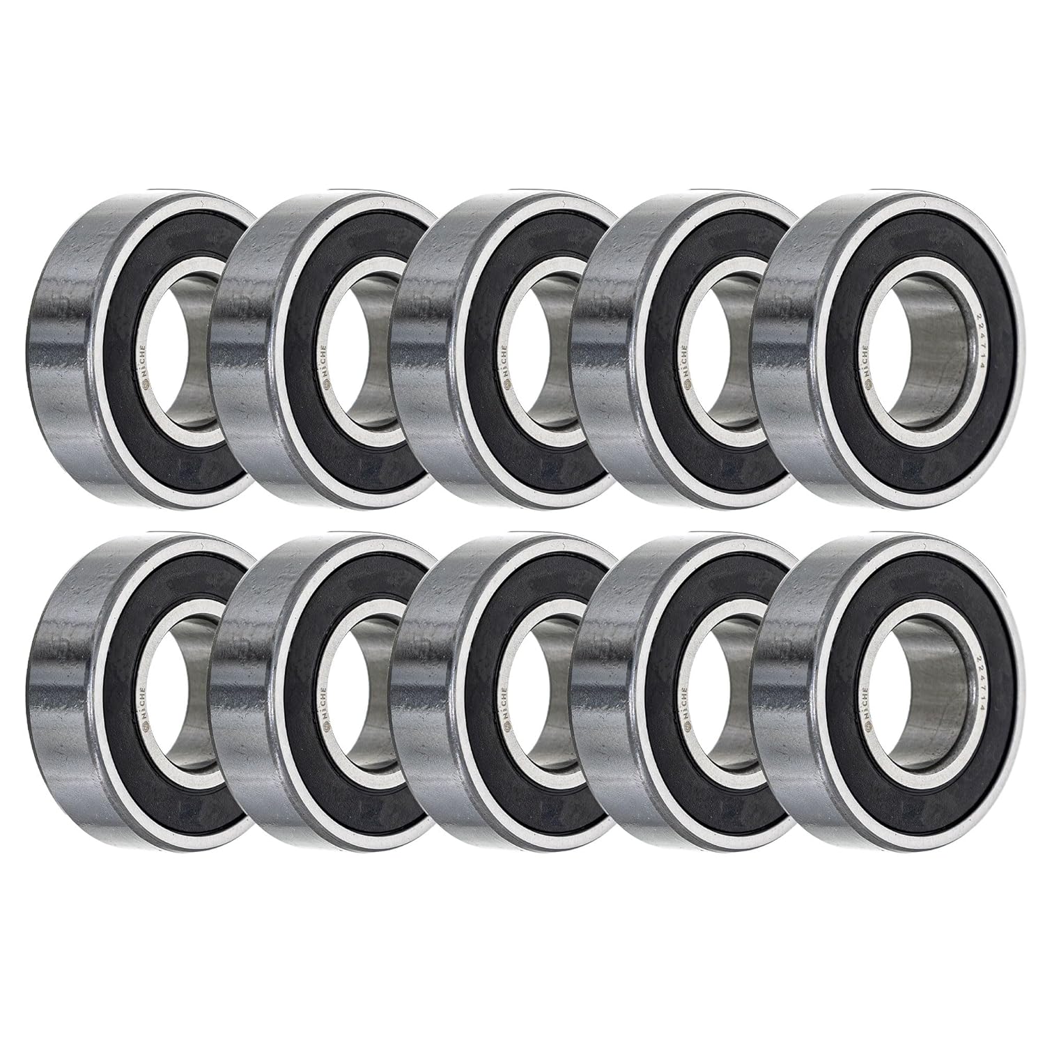 NICHE Wheel Bearing 22x47x14mm Single Row Deep Groove 10 Pack