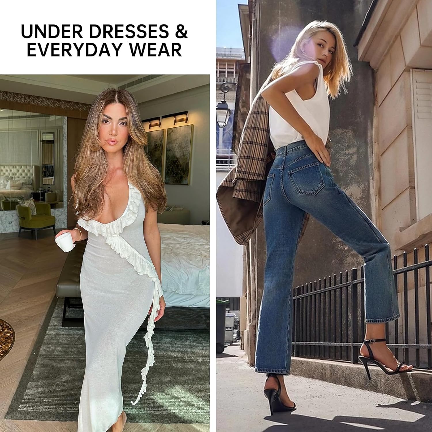 Womens Tummy Control Underwear, High Waisted Stretch Full Coverage Brief Panty Soft Comfy Cheeky Panties - Image 2