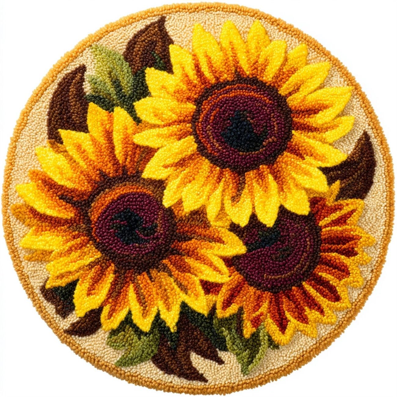 Kitquiver T Apestry Kits For Adults Sunflower Flowers 100X100cm