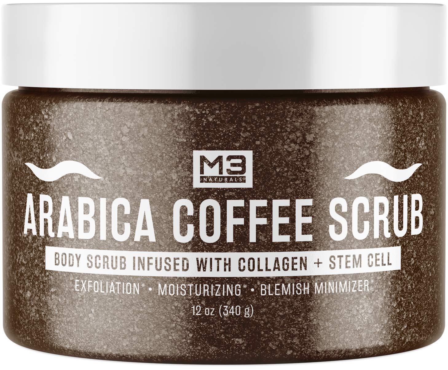 M3 Naturals Arabica Coffee Body Scrub with Collagen & Stem Cell