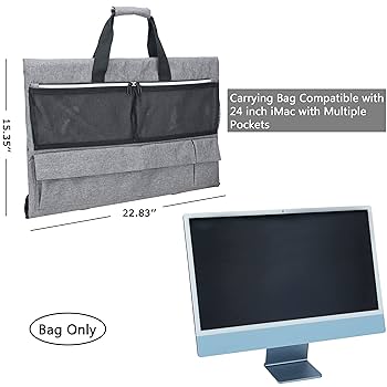 24インチ iMac デスクトップコンピューターとアクセサリー用ケース Amazon.co.jp: KISLANE 調節可能なトラベルキャリーケース 24