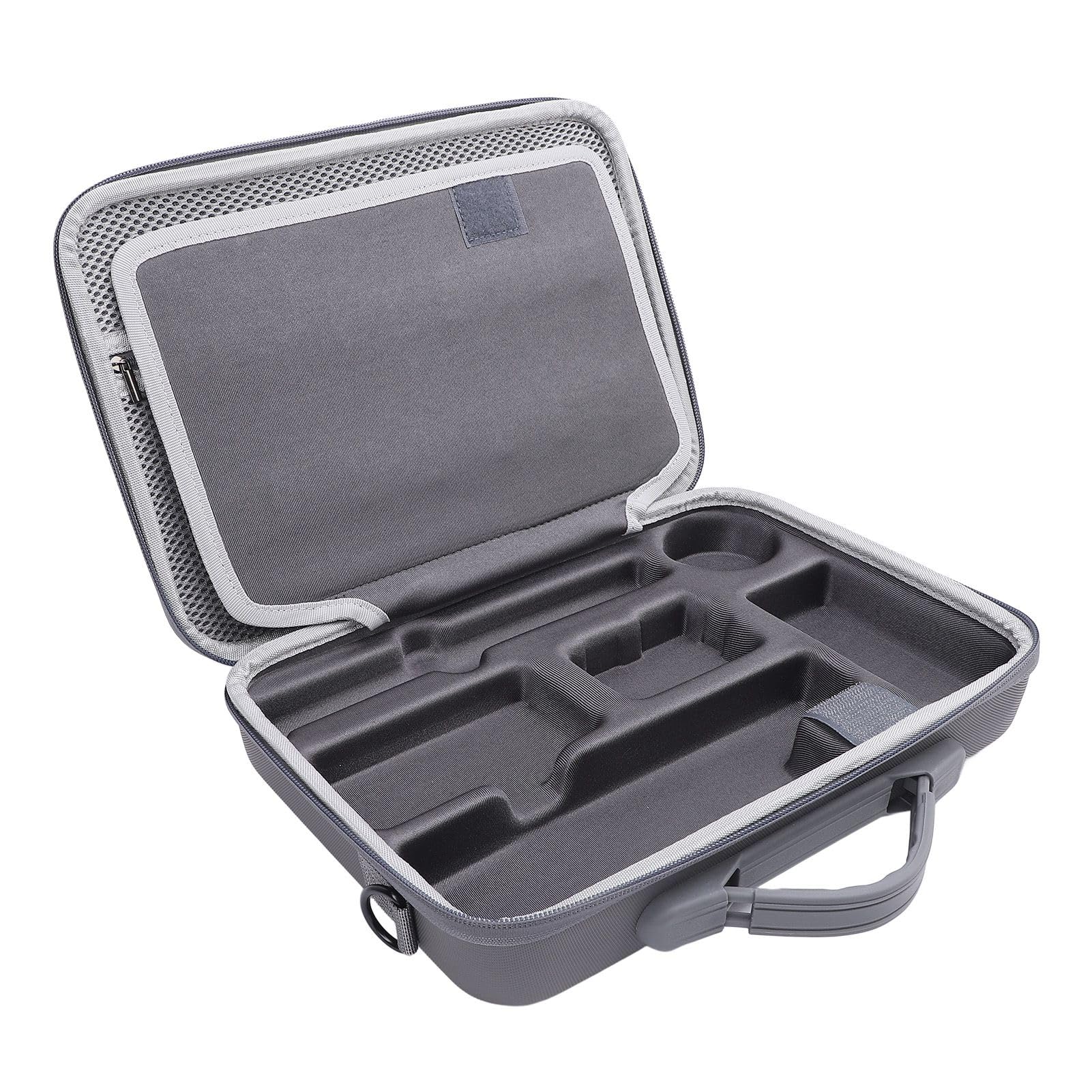 Fabater Borsa Portatile per Action Camera, Custodia in PU di Alta qualità per Microfono con Supporto Action 5pro