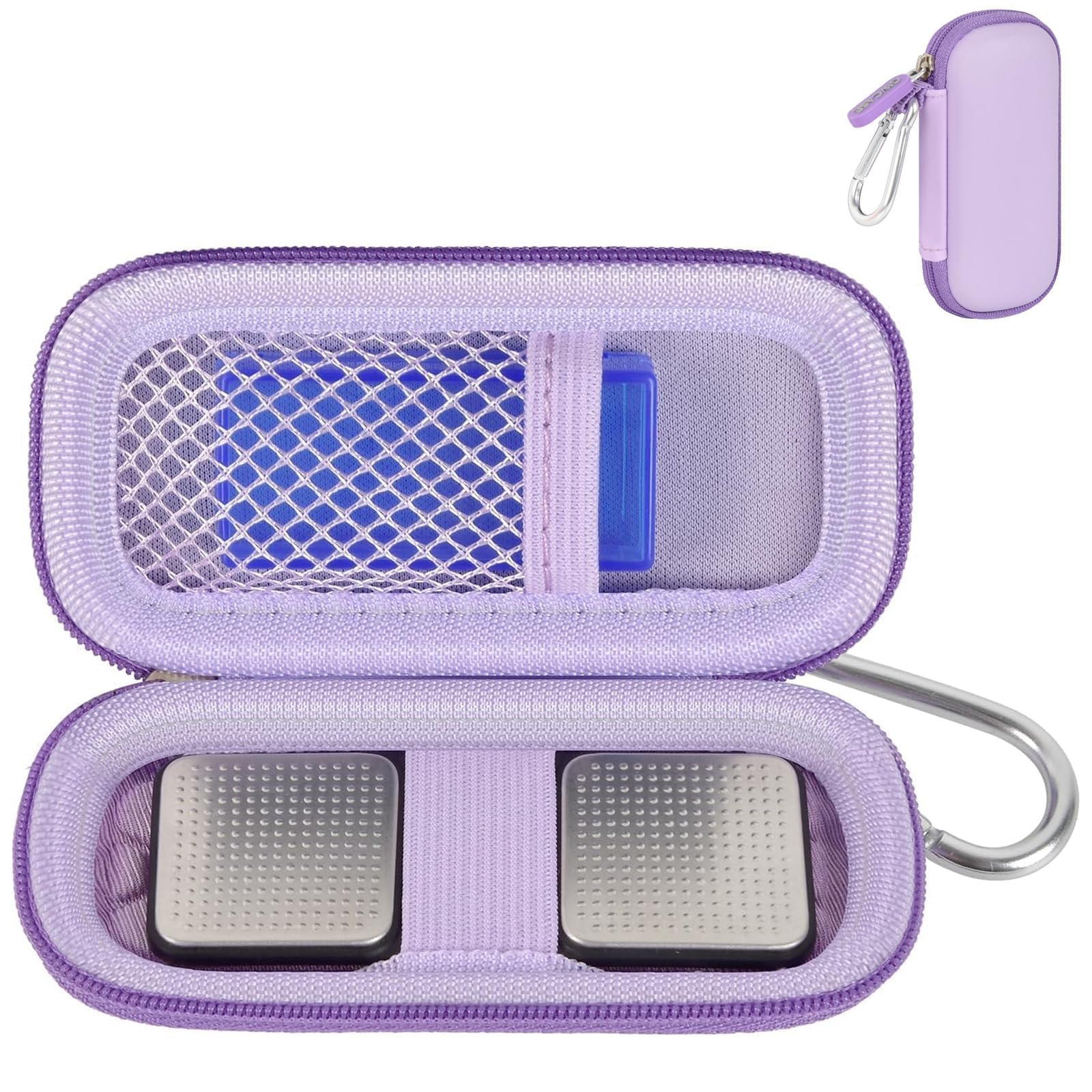 Funda para monitor de frecuencia cardíaca compatible con AliveCor KardiaMobile Personal EKG/para AliveCor KardiaMobile 6L/para monitor cardíaco Sec. Soporte de transporte de almacenamiento para