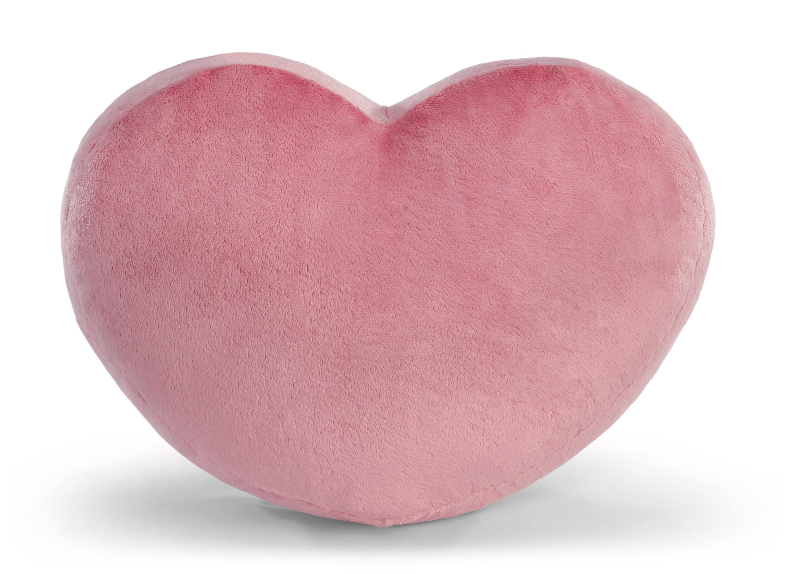 NICI Love 62618 Pluszowa poduszka w kształcie serca z malutką pandą (10 cm), puszysta poduszka do przytulania dla dzieci i dorosłych, idealna do domu, przedszkola lub na podróż, 40 x 27 cm, różowa