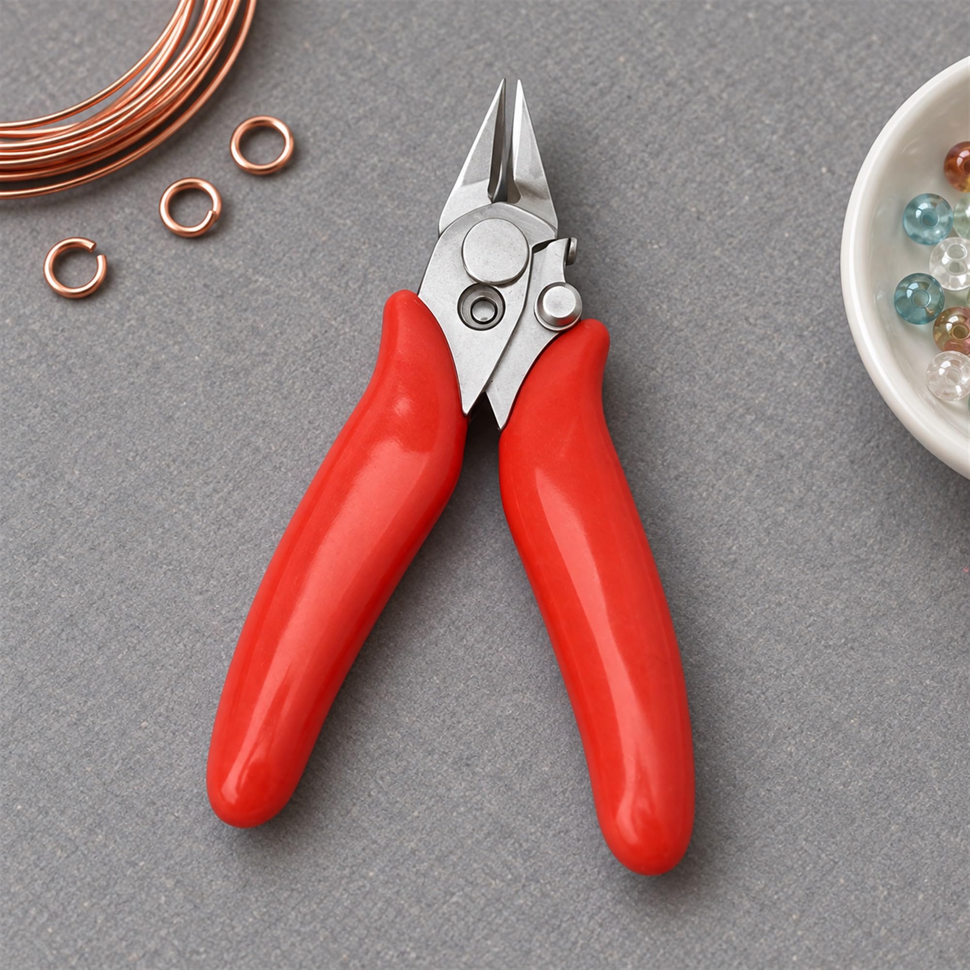 Mini Diagonal Wire Cutting Pliers, Compact Hand Tool for Electronics Repair, Jewelry Making and Craft Bench Work