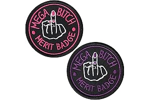 Mega Bitch Merit Badge Embroidered Patch