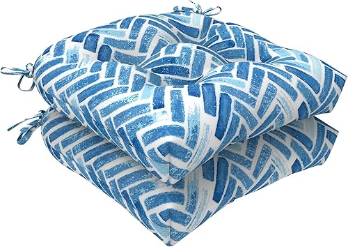 LVTXIII Cojines de asiento copetudos para exteriores e interiores, juego de cojines de asiento de mimbre de temporada, almohadillas esponjosas para