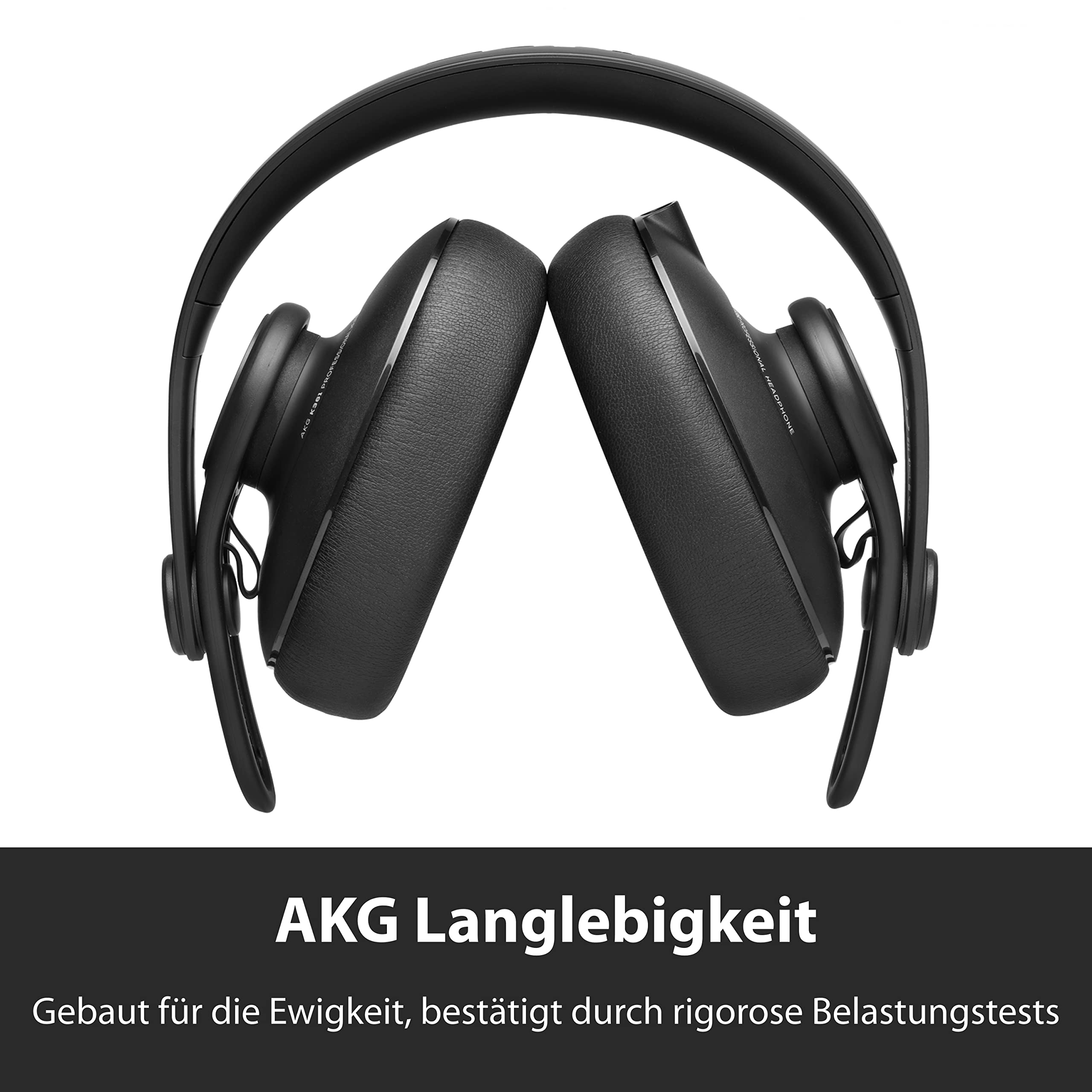 AKG K361 Studio-Kopfhörer, geschlossenes Over-Ear-Design für professionelle Performance, leicht und faltbar mit 3-Positions-Scharnieren, hochwertige isolierende Ohrpolster