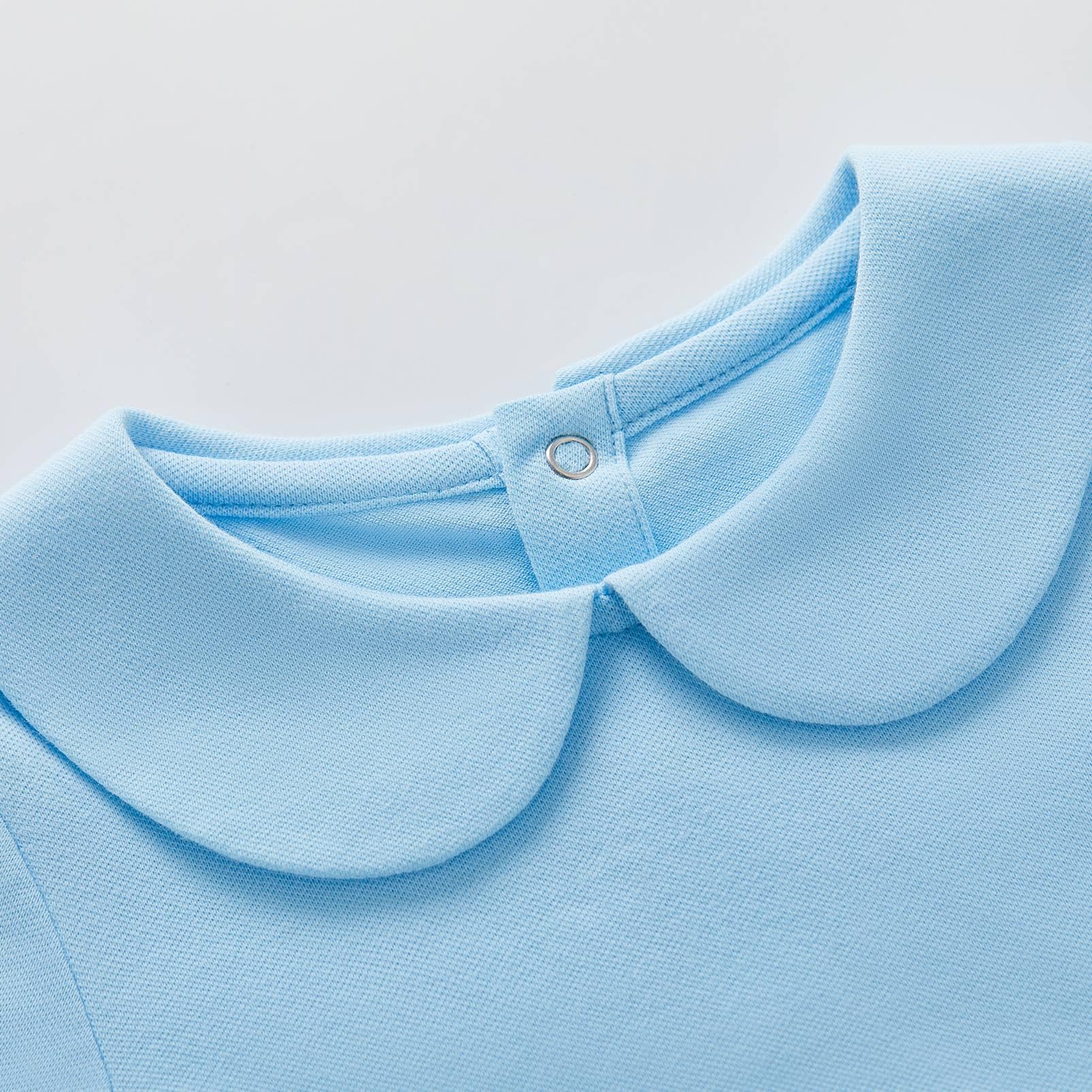 pureborn Vestido de algodón para niña, de 0 a 6 años, color liso