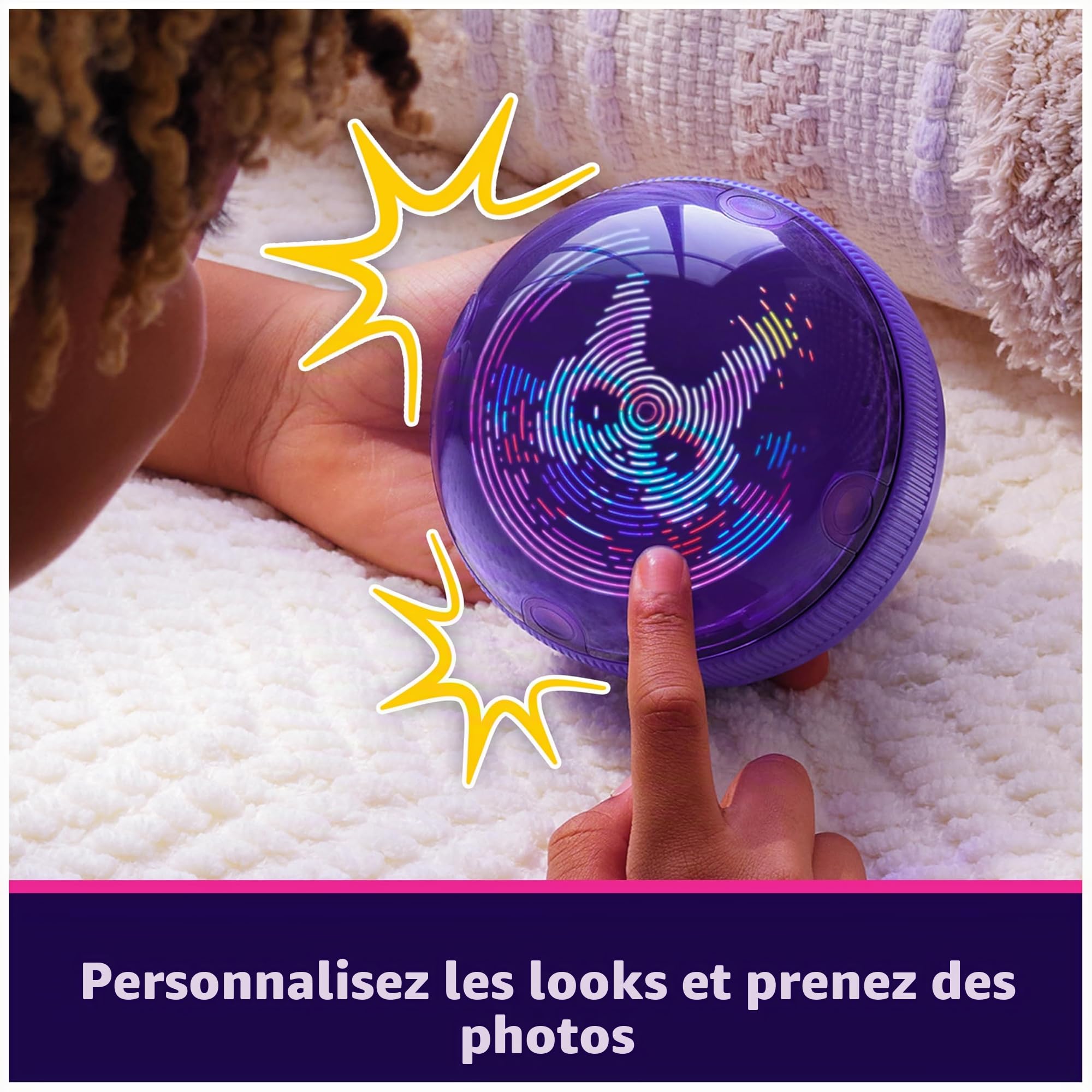 Bitzee Balle Interactive Hamster avec 20 Hamsters à l'intérieur, Roule et réagit au Toucher, Jouet Numérique Enfants 5 Ans+