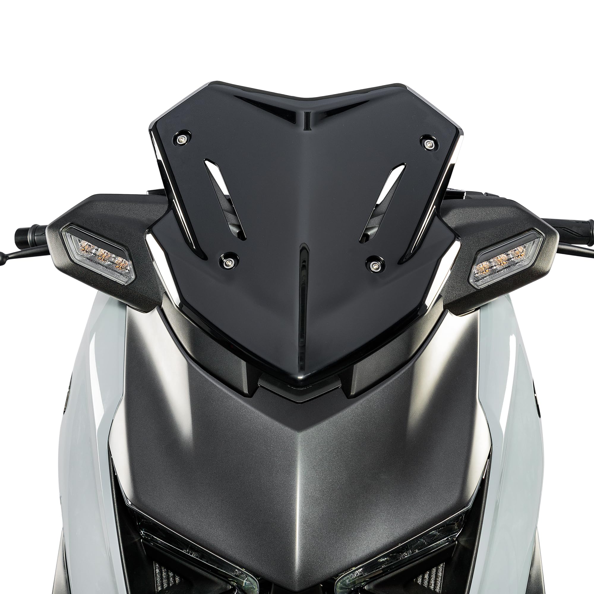 Deflector de viento para motocicleta XMAX300 2025 2026 Xmax 300 delantero viento escudo protector de parabrisas deflector (negro)