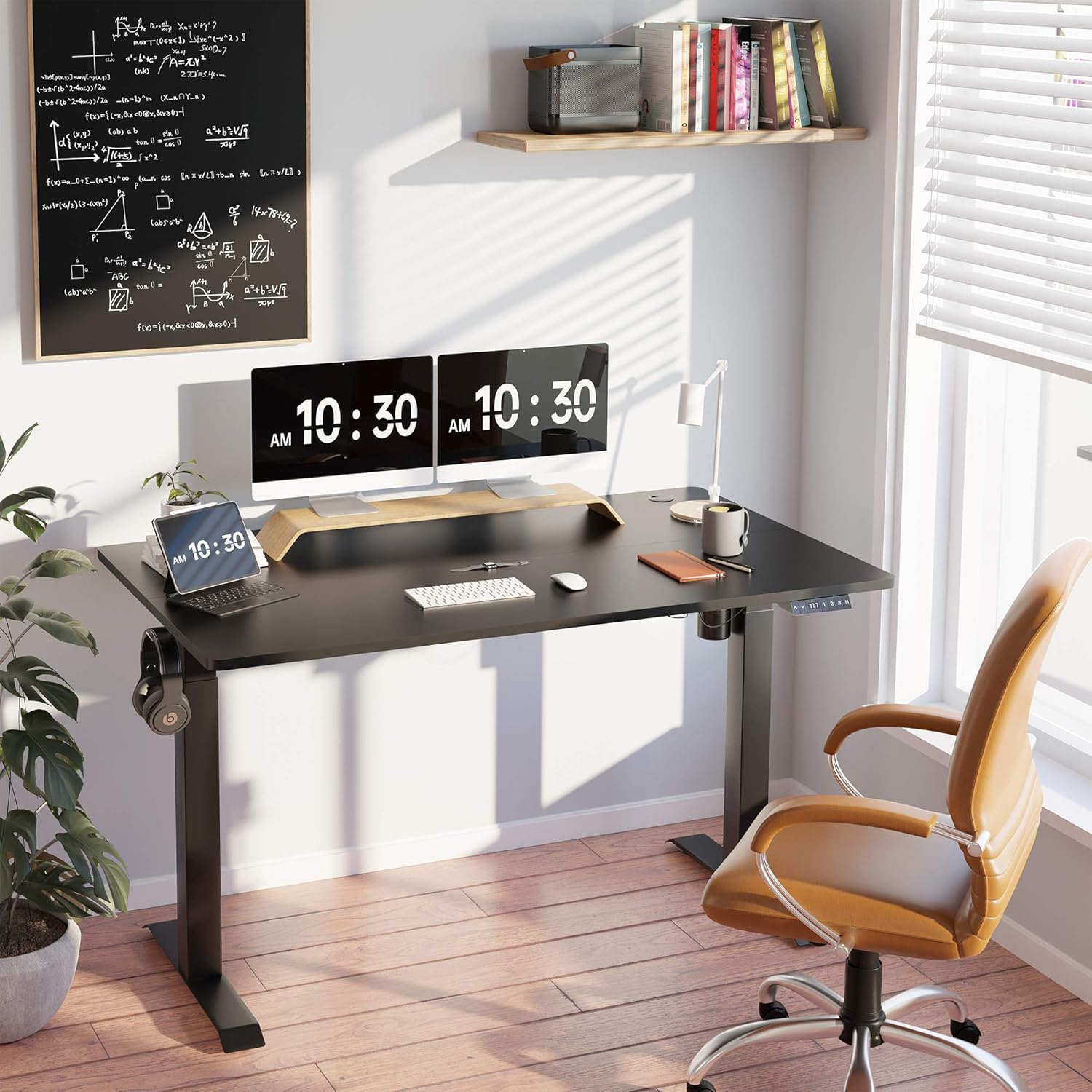 JY QAQA Escritorio ergonómico de altura ajustable para