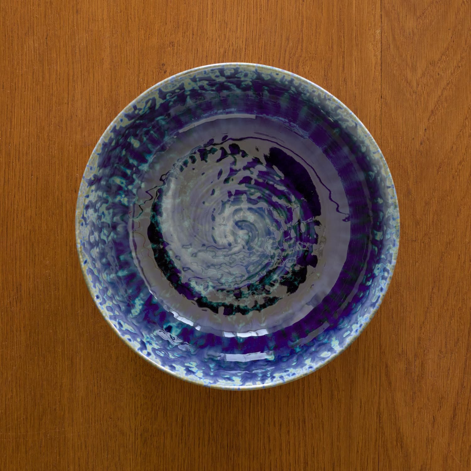 LEMIEUX ET CIE Hanami 2-Piece Service Bowl Set Stoneware, Bowls, Dishwasher Safe, Dish Set for 2, Blue