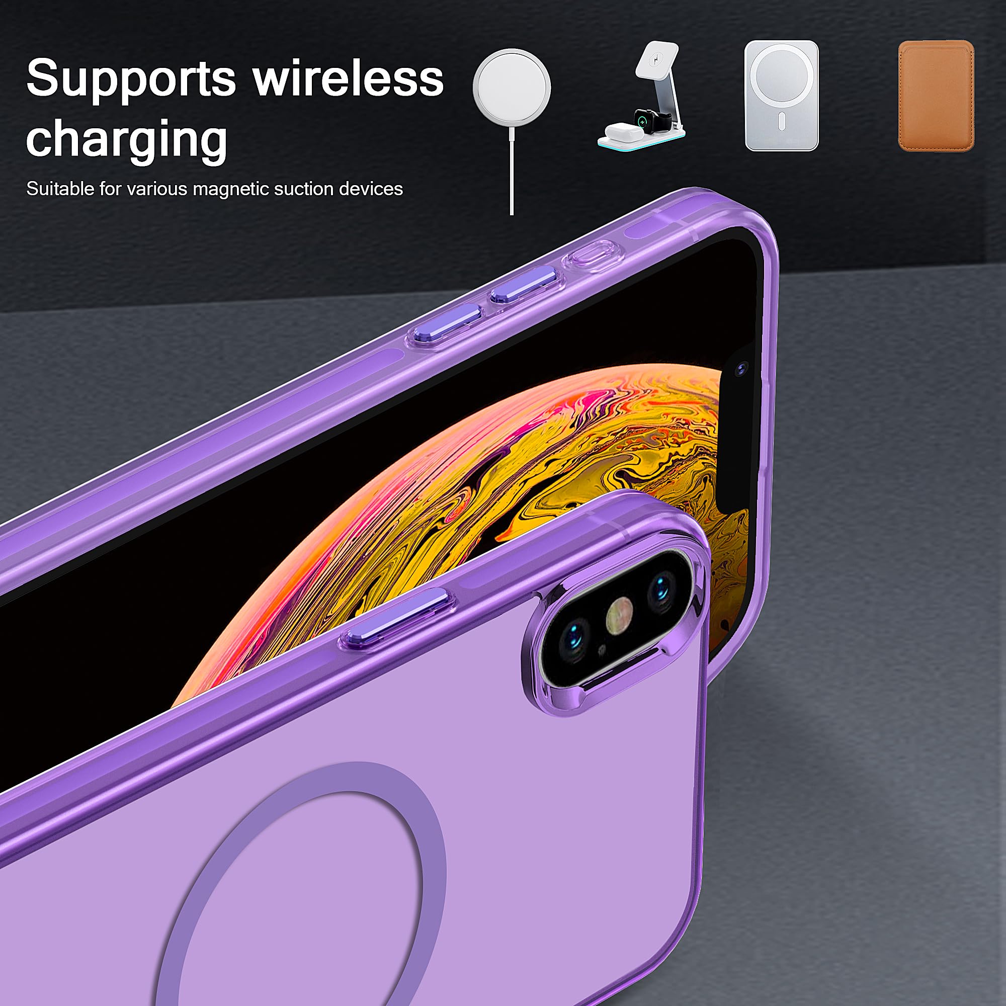 Amazon.com: S. Tedazo Magnetic Case for iPhone X/Xs (5.8 inch