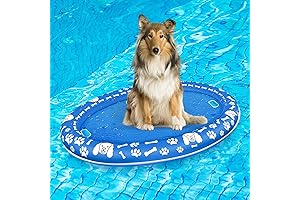 Dog Pool Floats for Large Dogs Heavy Duty - Inflatable Dog Pool Float
