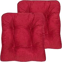 Vista 17 de Sweet Home Collection Cojines para Silla de Espuma Viscoelástica Triturada Almohadillas Premium Antideslizantes con Respaldo de Goma Microdot