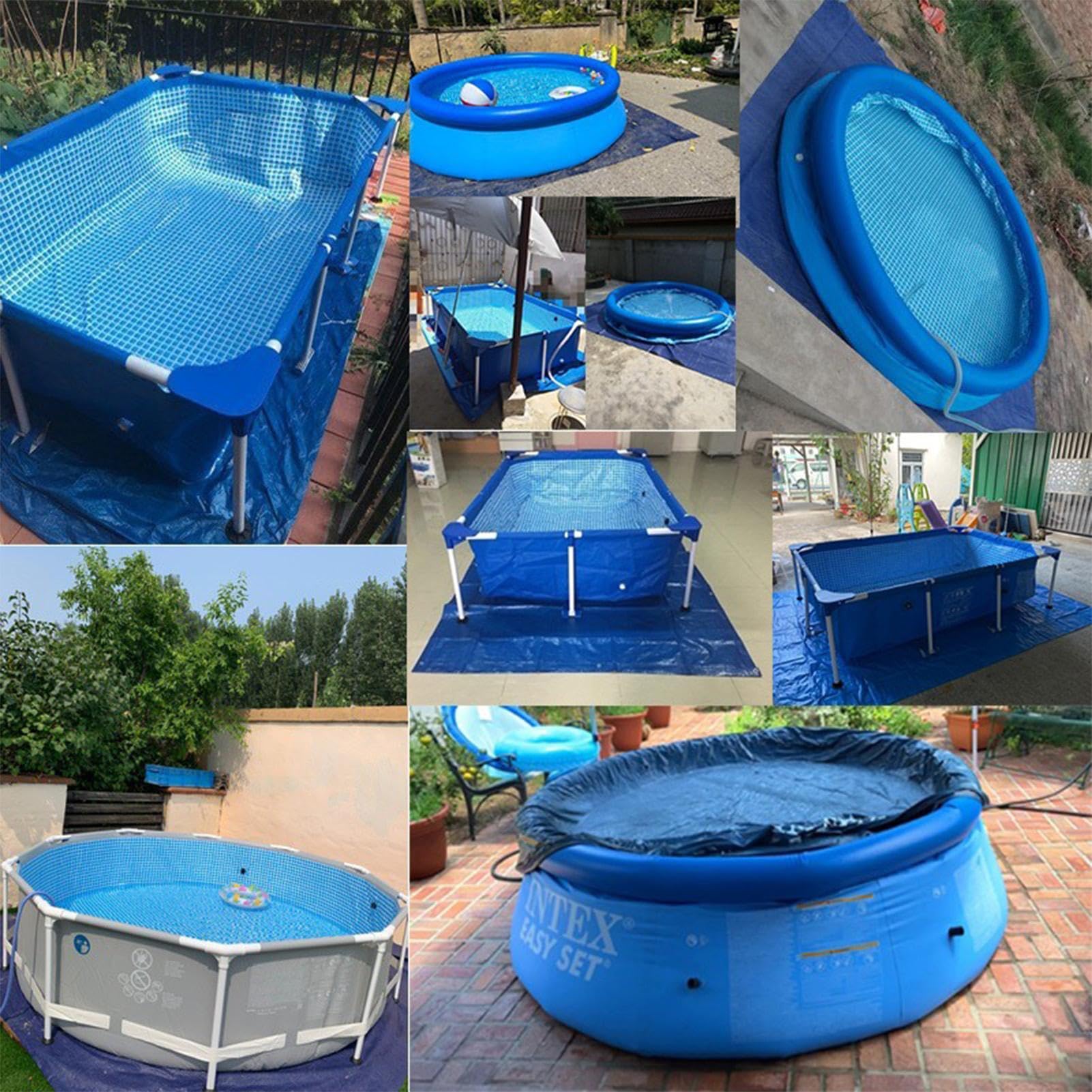 Copertura gonfiabile per piscina rotonda esterna antipolvere coperta