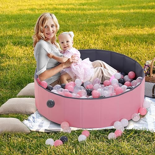 Miniatura 3 de LimitlessFunN Kids - Alberca de pelotas plegable, de doble capa de tela Oxford, piscina de pelotas con bolsa de almacenamiento (pelotas no