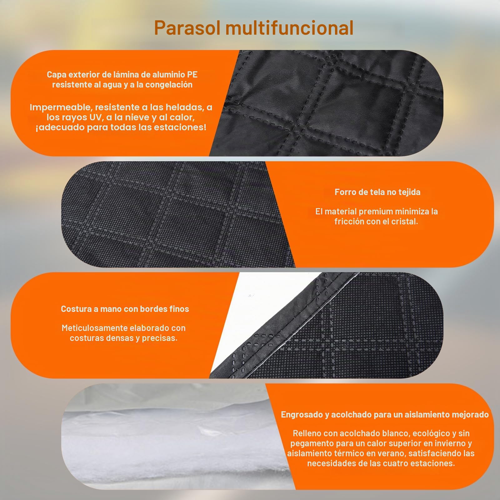 Funda Coche Exterior Impermeable Y Transpirable, Resistente a Los Rayos UV, Nieve Y Polvo, Cubre Coche Exterior Universal con Tiras Reflectantes Y Correas a Prueba De Viento SUV 4.35 * 2.5m