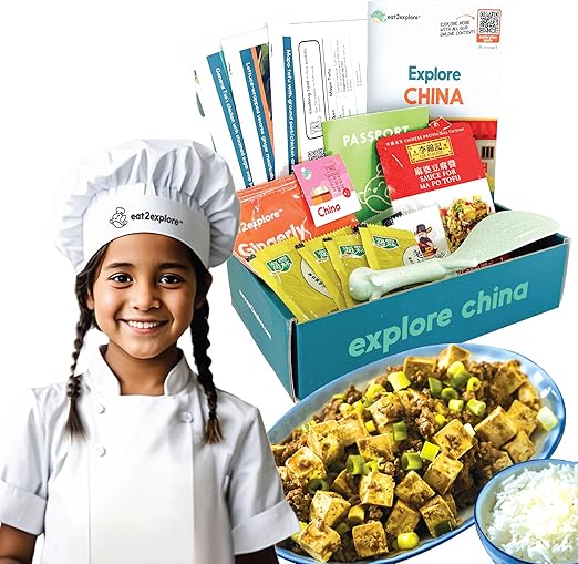 Cooking Kits for Kids - Interactive & Educational Set with 3 Recipe Cards, Key Ingredients & Cooking Tools - Ideal Idea for Kids who Love to Create Meals (China Edition)