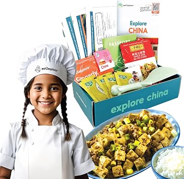 Cooking Kits for Kids 18 Pcs Interactive & Educational Kids Cooking Sets Real for Ages 5 and Up,3 Recipe Cards & Global Ingredients Perfect for Families and Homeschooling China