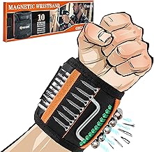 Magnetic Wristband for Holding Screws, Drilling Bits, Nails, Stocking Stuffers Gifts for Men Father's Day Gift Christmas Gifts for Dad Birthday Gifts for Men Dad Gadget Gifts for Husband