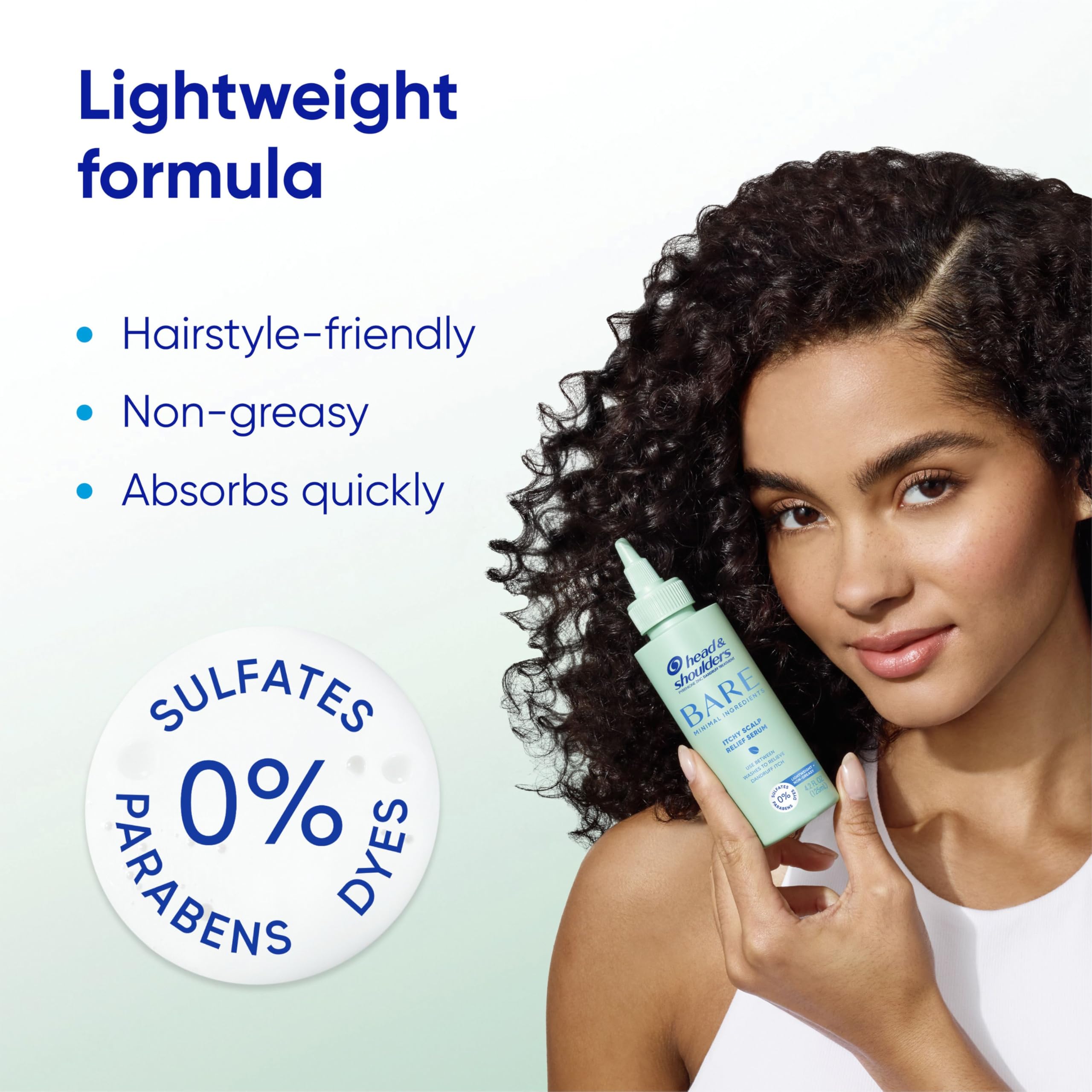 Head & Shoulders BARE Itchy Scalp Relief Serum, Instant Cooling, Lightweight, Anti-Dandruff, 125 mL - 5