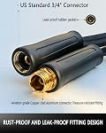 Flexible Garden Hose 50FT, 3/4" GHT - Non-Expanding Lightweight Water Hose, Kink-Free & Burst-Resistant up to 700PSI, Durable All-Weather Hose for Yard, Lawn, Car Wash & Commercial Use