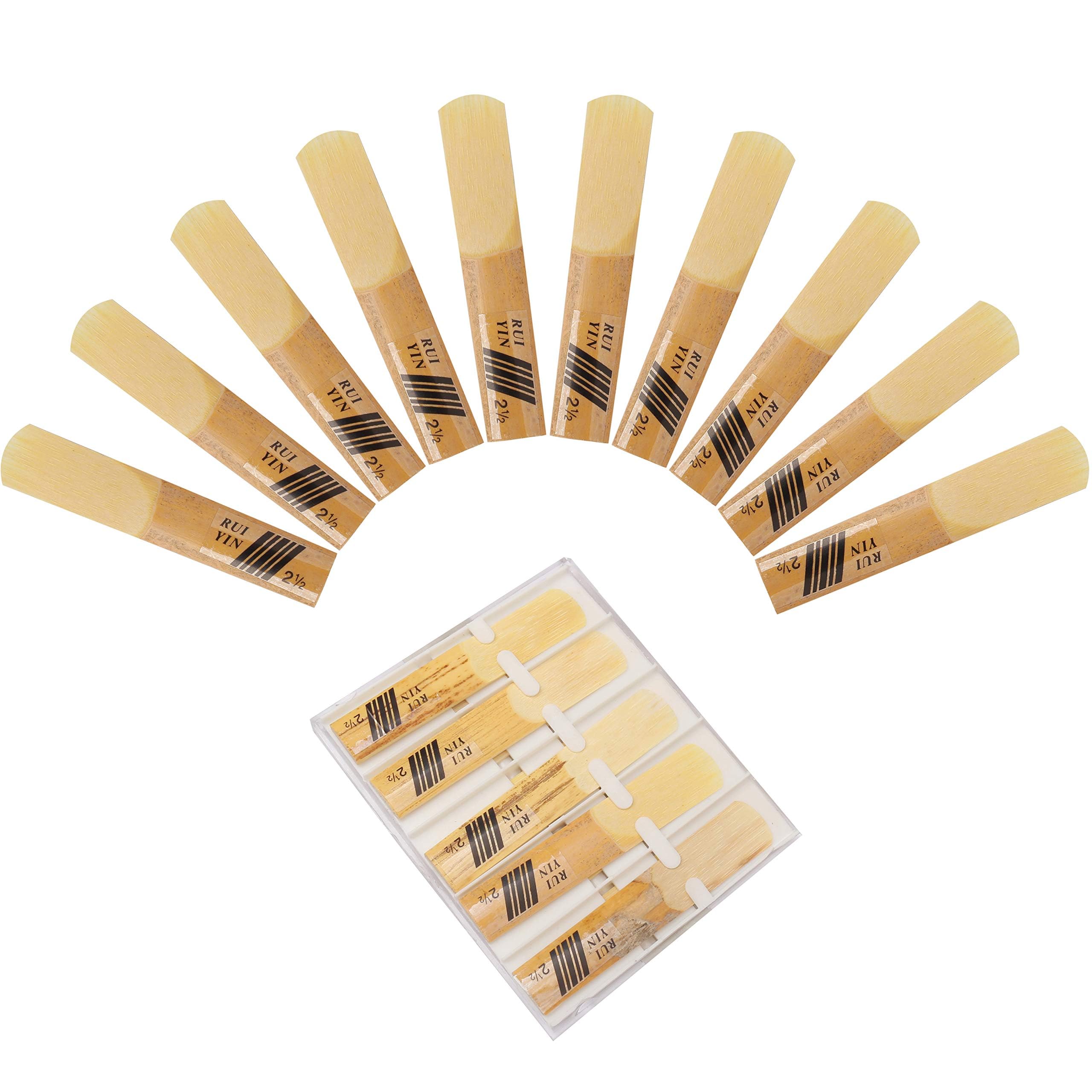 Sponsored Ad – TERRIFI 10 Pack Traditional Bb Clarinet Reeds, Strength 2.5, Includes Plastic Storage Box for Safe Keeping
